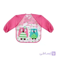پیشبند نوزادی آستین دار طرح Owl