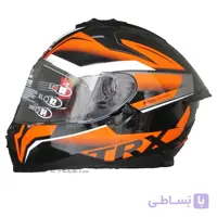 کلاه کاسکت راپیدو مدل 967 bl-og مشکی نارنجی