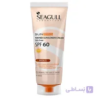 کرم ضد آفتاب رنگی SPF60 فاقد چربی سی گل