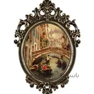 تابلو آینه ای پلی رزین لوتوس مدل QUIET CANAL IN VENICE کد 70016
