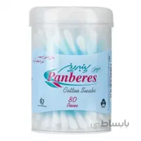 گوش پاک کن پنبه ریز بسته 80 عددی