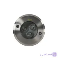 چراغ استخری دفنی 9 وات فول کالر قطر 10 سانتی