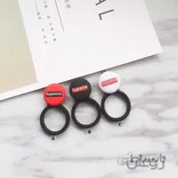 بند آویز انگشتی سیلیکونی موبایل طرح Superme