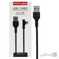 کابل میکرو یو اس بی TSCO TC-A184 1m ا TSCO TC-A184 microUSB charging & transmition data cable