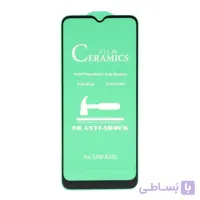 محافظ صفحه نمایش سرامیکی مشکی Samsung A02S - Full Cover (بدون پک)