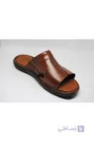 خرید دمپایی چرم طبیعی مردانه اصل برند ELİT AYAKKABI Kahvrengi ty129858541