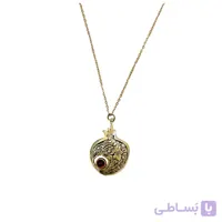 گردنبند برنجی دست ساز طرح انار مدل 27017