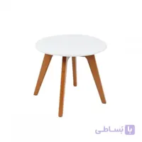 ‌میز عسلی گرد مدل T1 استیل هامون