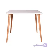 ‌میز چهار نفره چهارگوش مدل TC2 استیل هامون