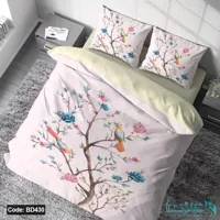 روتختی طرح درخت و پرنده برند دکو کد BD430 | دارای قابلیت تغییر رنگ پشت لحاف و ملحفه