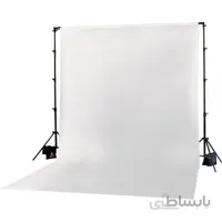 فون بک گراند سفید شطرنجی backdrap white 3×5 non woven
