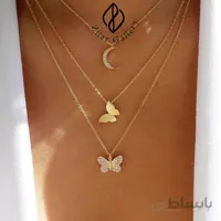 گردنبند ماه و پروانه