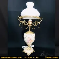 آباژور برنزی رومیزی طرح ششم