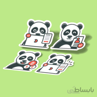 استیکر employee Panda