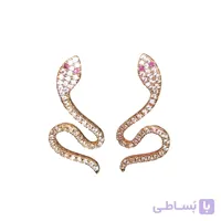 گوشواره طرح مار پرنگین (برند YSX )