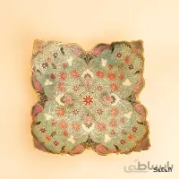 شیرینی خوری برنجی میناکاری مدل پروانه