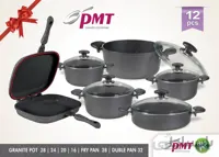 سرویس 12 پارچه گرانیتی طوسی - پی ام تی PMT