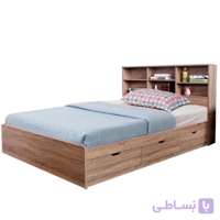 تختخواب دو نفره لمکده مدل شلفnut سایز ۱۶۰*۲۰۰