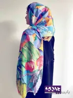 شال نخی طرح کاکتوس
