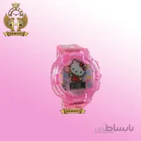 ساعت دخترانه (بچه گانه) کیتی کامپیوتری موزیکال چراغدار ch205