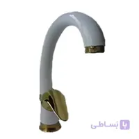 شیر ظرفشویی سفید طلایی راهدانه مدل مهرسان