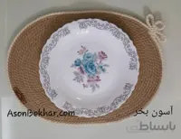 زیر بشقابی کنفی دور کرمی بیضی مدل آنجل (Angel) – دکووان