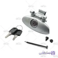 دستگيره درب داشبورد قفل دار پژو 206 نقره ای