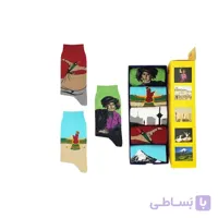 ست جوراب ساقدار فانتزی پک ایران من 5 جفت برند پاتریس