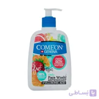 لوسیون ژل شستشوی صورت مخصوص پوست های چرب کامان ا Comeon Face Wash For Oily Skin 500ml