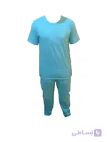 تیشرت و شلوار دو تکه نخی (لباس خواب نخ پنبه ضد حساسیت)
