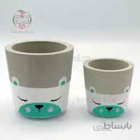 گلدان بتنی عروسکی خرس