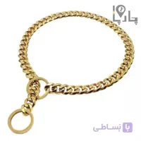 گردنبند طلایی سگ و انواع پت اسمارت Smart طرح کارتیر چوک چین طلائی سایز 2