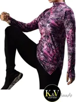 تیشرت نیم زیپ فینگردار ورزشی زنانه NIKE کد 06 ا NIKE Womens Sports Finger T Shirt Code 06