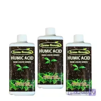 کود مایع هیومیک اسید گرین گروت ظرفیت 500 میلی‌لیتر بسته سه عددی مدل GPMS11