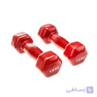 دمبل ایروبیک روکش دار 1.5 کیلویی یک جفت