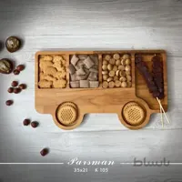 ظرف چوبی کودک طرح اتوبوس