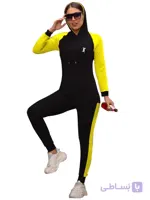 ست بلوز شلوار آستین بلند کلاهدار ورزشی زنانه دخترانه ا Blouse set of long sleeved pants for women and girls