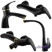ست شیرآلات درخشان مدل بیوتی کروم ا set of Derakhshan faucets model Beauty