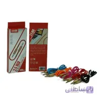 کابل صدا AUX سیلیکونی مدل XF-13 پک دار با متراژ 1 متر