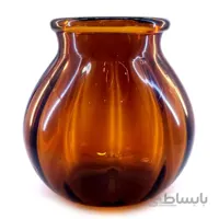 گلدان شیشه ای نارون بزرگ عسلی