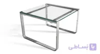 میز عسلی زیمر مدل بریل با صفحه شیشه