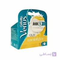تیغ یدک 2 عددی مدل Venus Olay ا Gillette Venus Razor Blades Refill Original x4