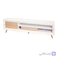 میز تلویزیون سفید طلایی