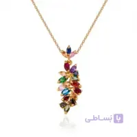 آویز طلا زنانه طرح خوشه انگور مولتی کالر کد CP312