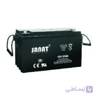 باتری یو پی اس 12 ولت 65 آمپر برند صنعت مدل SRP65-12