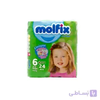 پوشک بچه سایز ۶ مولفیکس بسته ۲۴ عددی