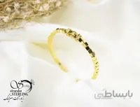 دستبند النگویی البرنادو زنانه طلایی مربعی