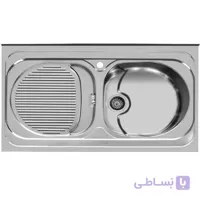 سینک ظرفشویی اخوان مدل 115 روکار سایز 60*100