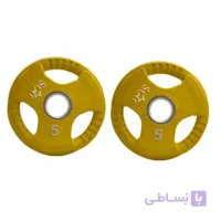 صفحه هالتر استار کد 805 وزن 5 کیلوگرم بسته 2 عددی