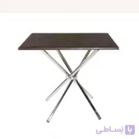 میز نهار خوری پایه کروم تاشو رویه MDFدر ۲رنگ )۸۰×۸۰×۷۳ مدل B900 راحتیران